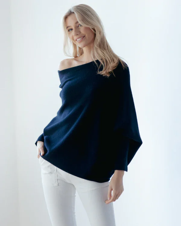 Mariemi™ - Asymmetrically Draped Sweater