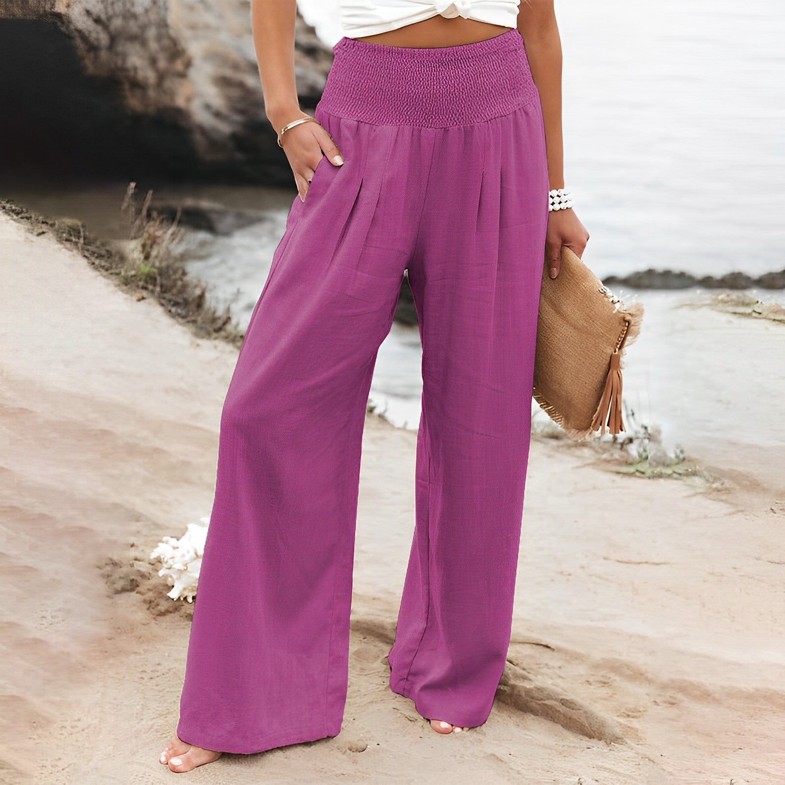 Valenzora | Luxurious wide-leg trousers for women