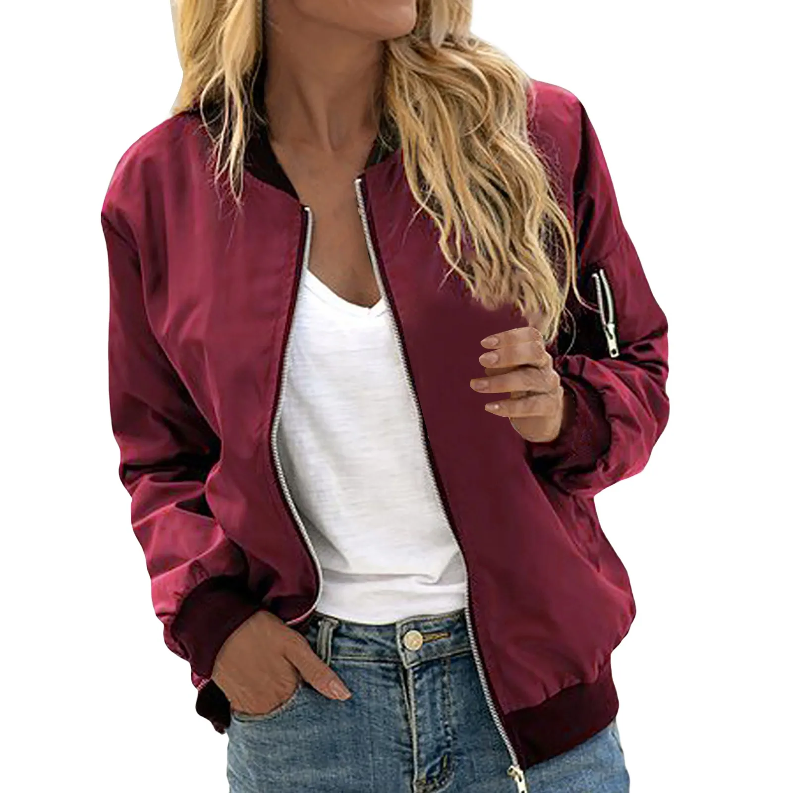 Valenzora | Classic Casual Bomber Jacket Women's