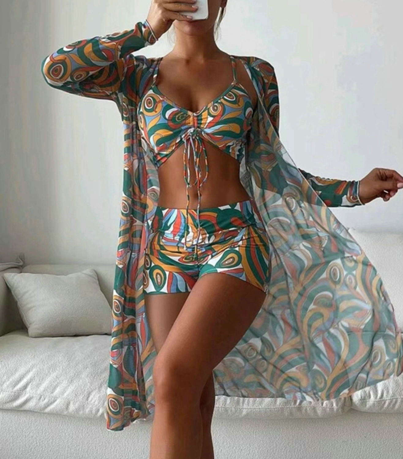 Valenzora 1-teiliger Bikini-Set | Demi-Set