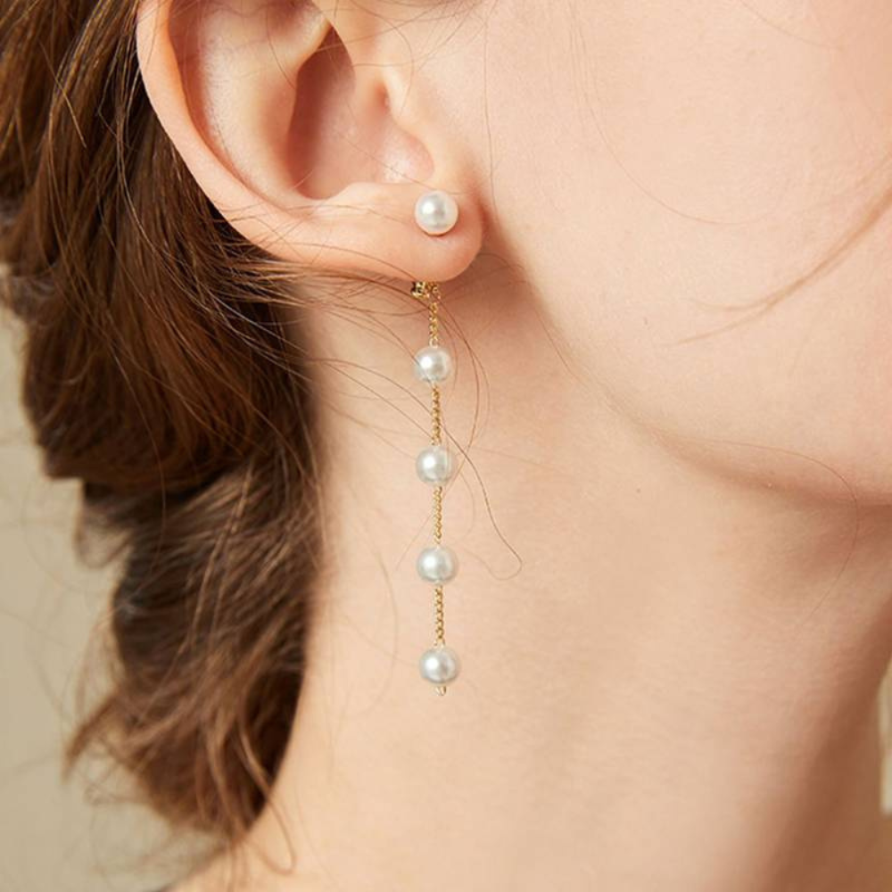 Valenzora | Pearl Drop Earrings for Women