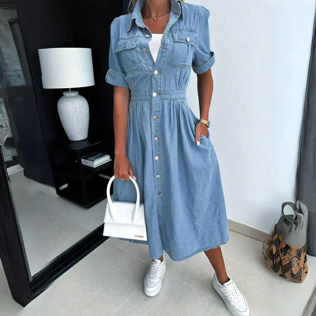 Valenzora | Trendy denim dress