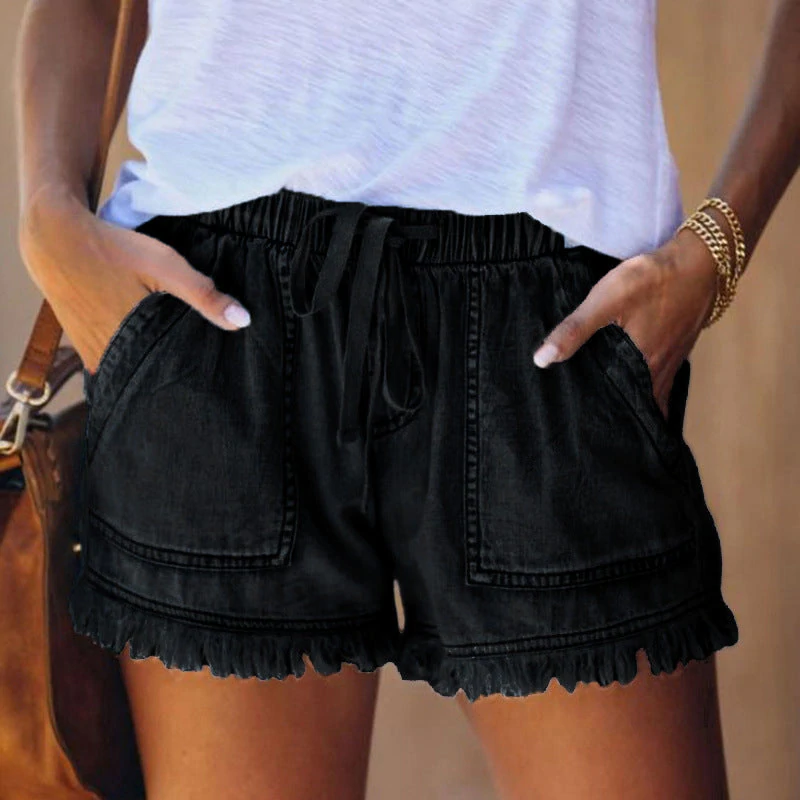 Lexi® | High-waisted denim shorts