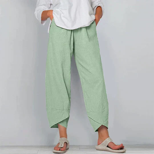 Valenzora | Cotton Linen Trousers for Women