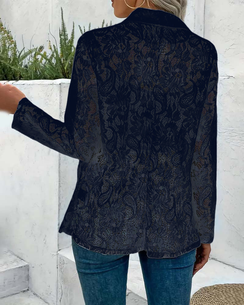 Valenzora | Eleganter Blazer mit Spitze