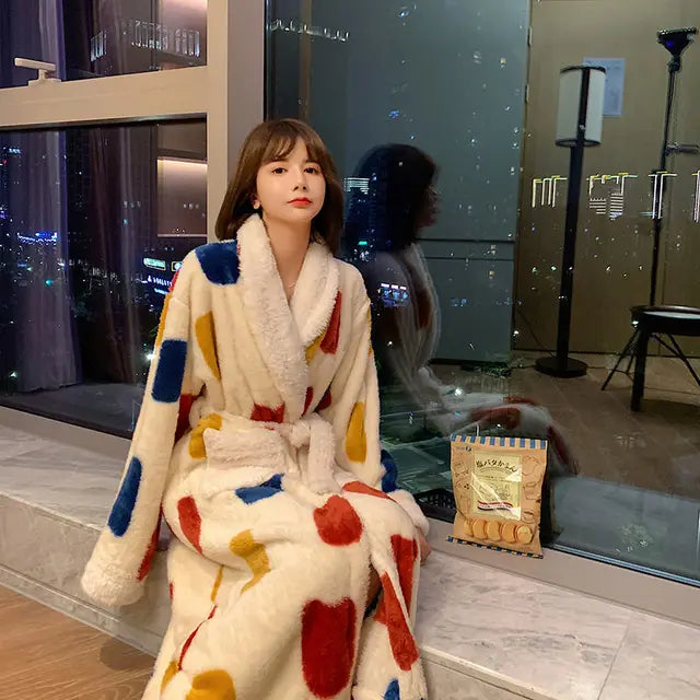 Valenzora | Soft and warm bathrobe with beautiful patterns for women