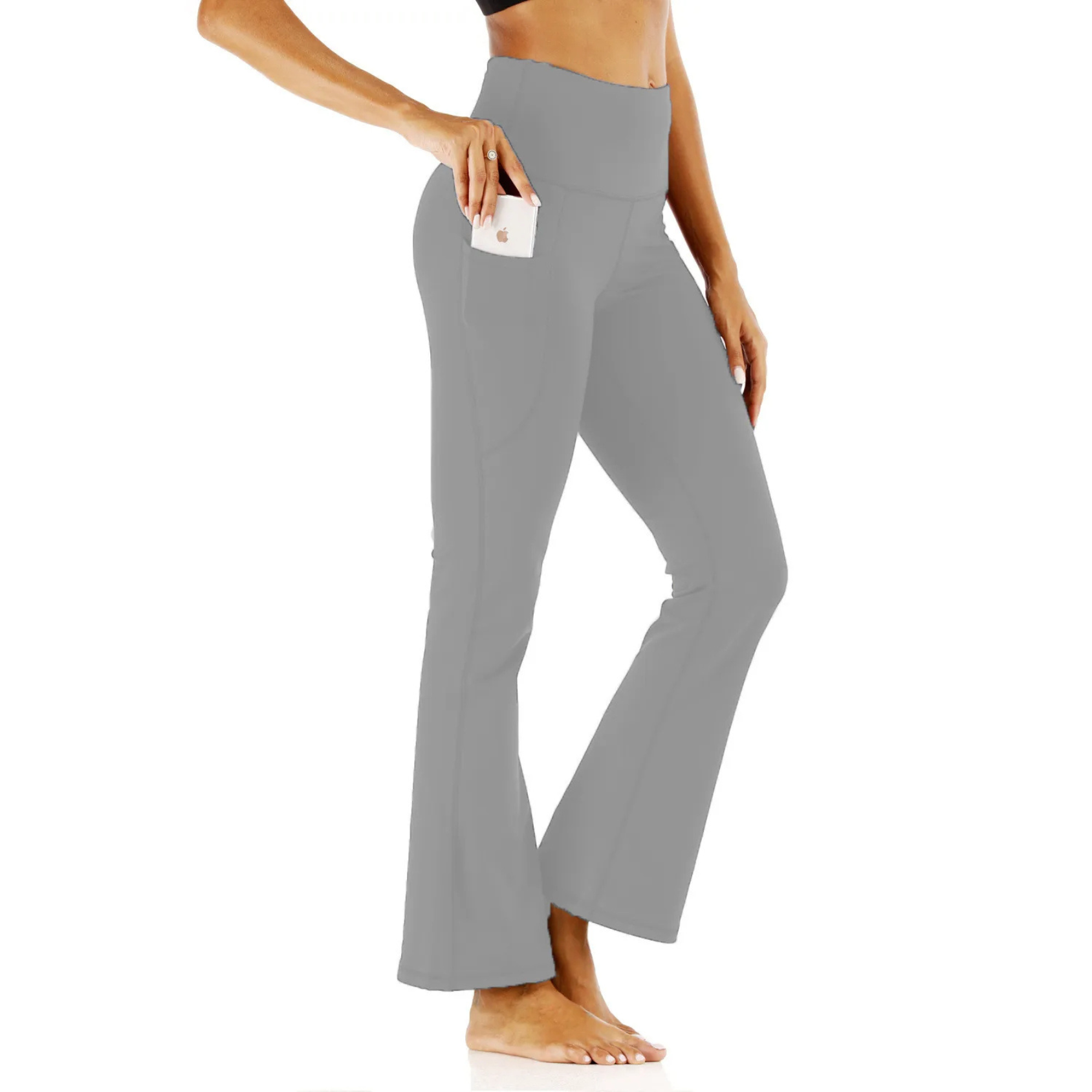 Valenzora | Soft flared trousers with high