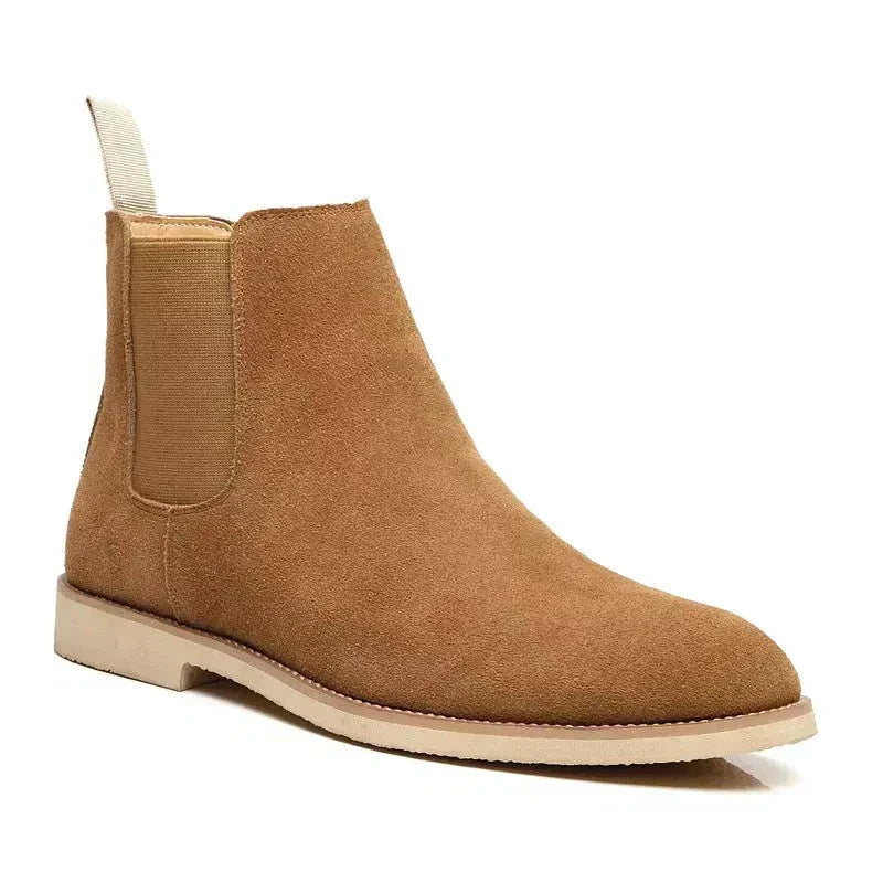 Valenzora | Luxury Calf Suede Chelsea Boots with Leather Insole