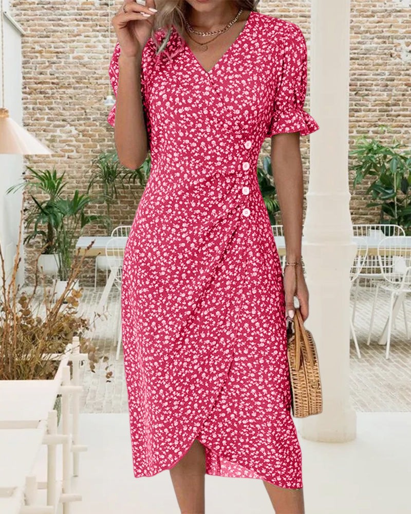 Valenzora | Kleid mit Blumenmuster