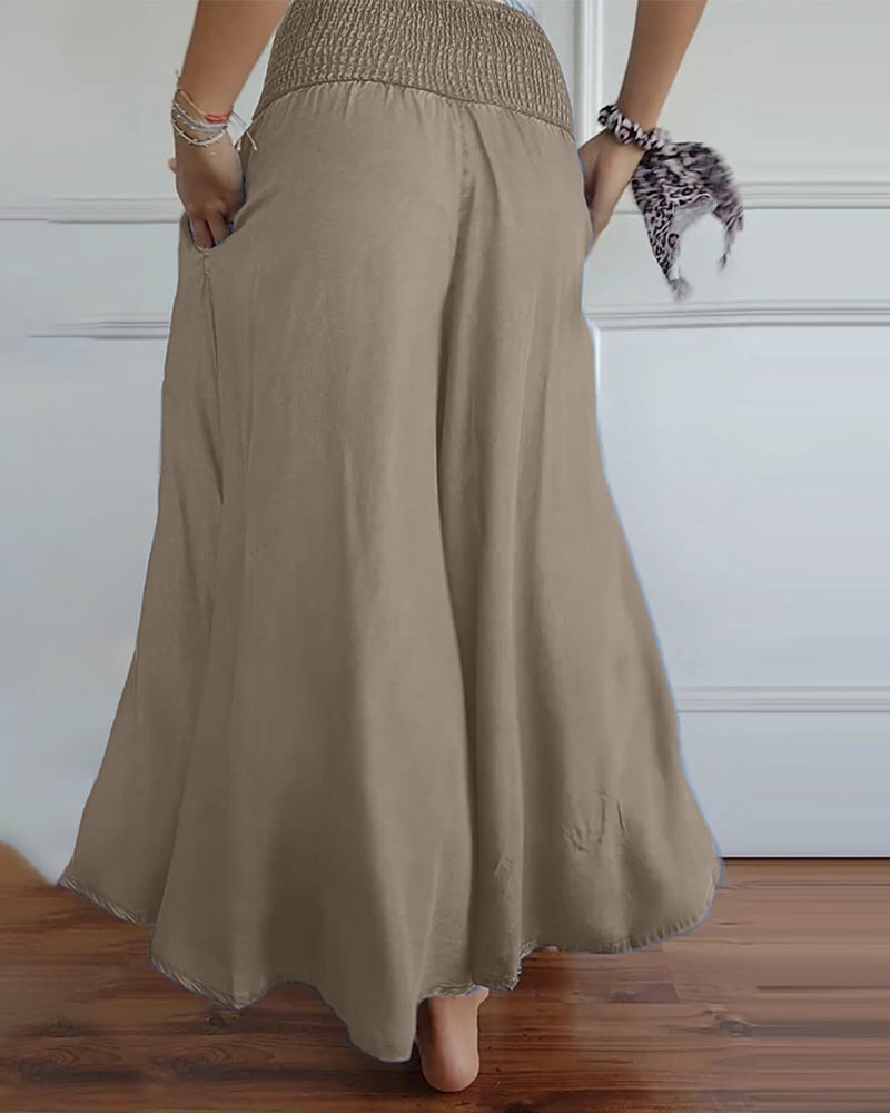 Valenzora | Hose mit elastischem Bund und weitem Bein