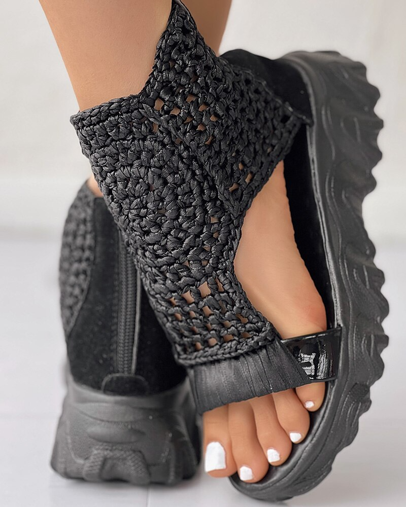 Valenzora | Knitted Elastic Summer Sandals