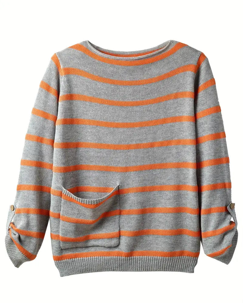 Valenzora – Warm striped women's sweater