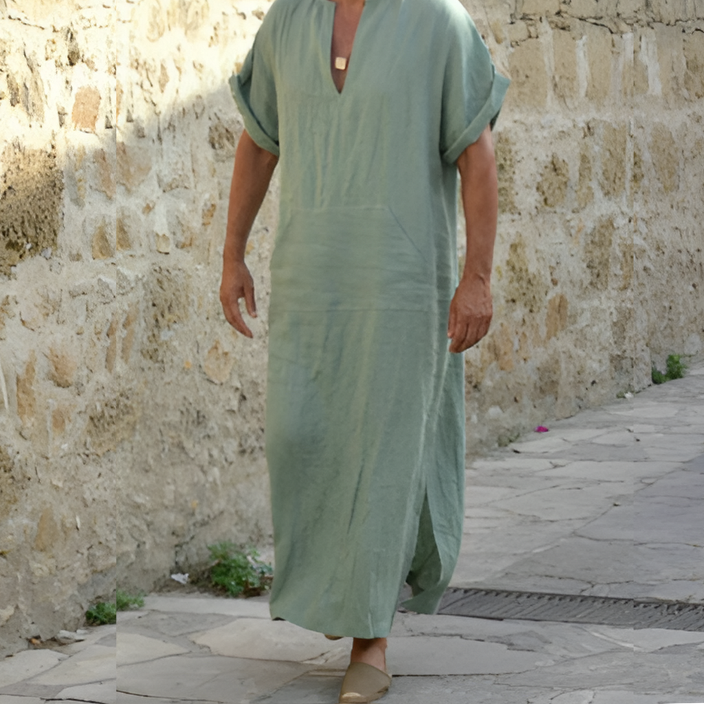 Valenzora | Long Shirt Dress with Slit: Comfortable, Versatile & Lightweight Fashion