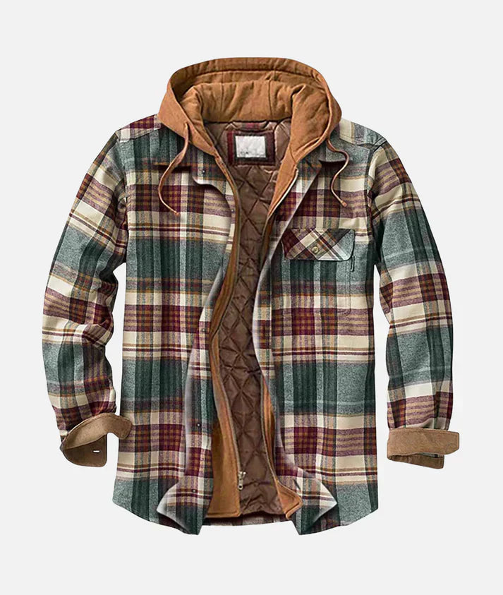 Valenzora | Checkered jacket with hood