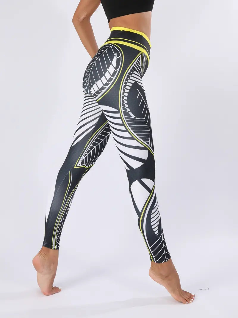 Valenzora | Sweat-absorbing, printed sports leggings