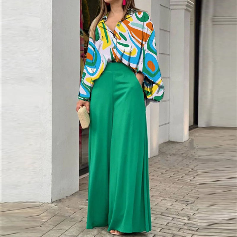 Valenzora Damenanzug | Eleganter 2-teiliger Damenanzug mit luxuriösem Print