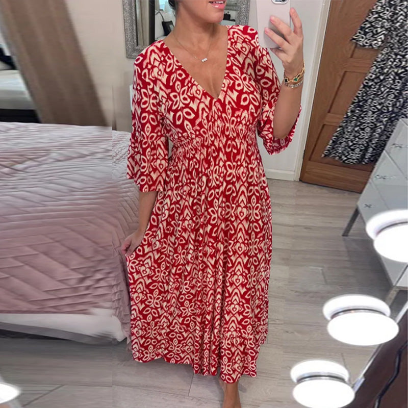 Valenzora | Modisches Damenkleid mit Aufdruck