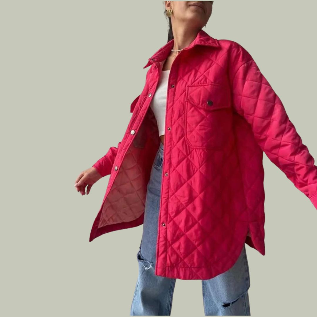 Steppjacke mit Druckknöpfen