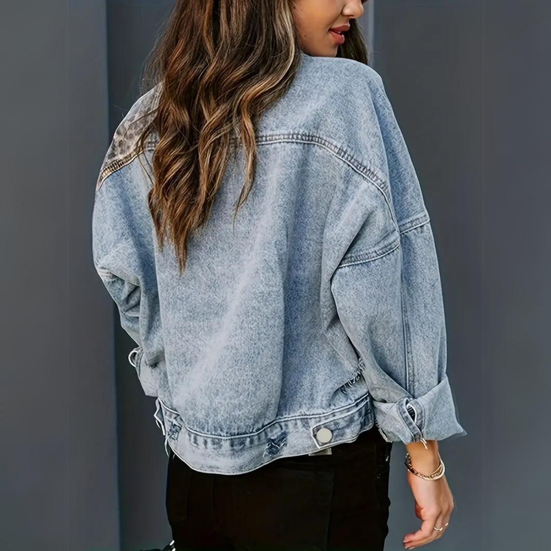 Valenzora | Trendige Jacke mit Leopardenmuster