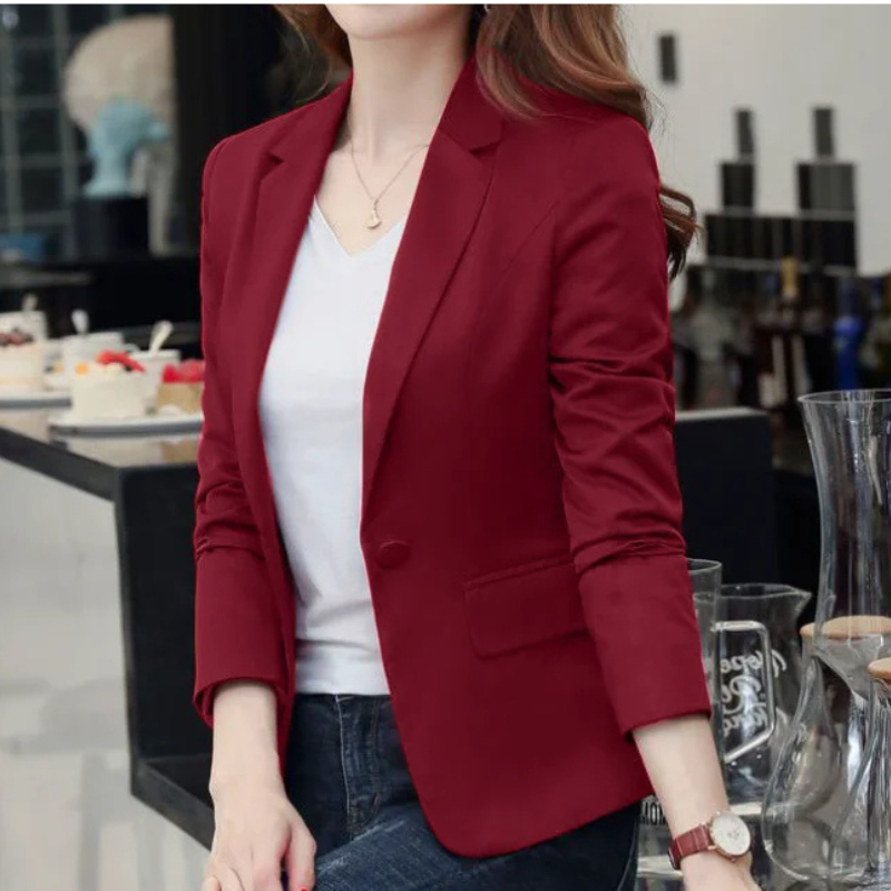 Valenzora | Elegant women's blazer with long sleeves, ideal for work