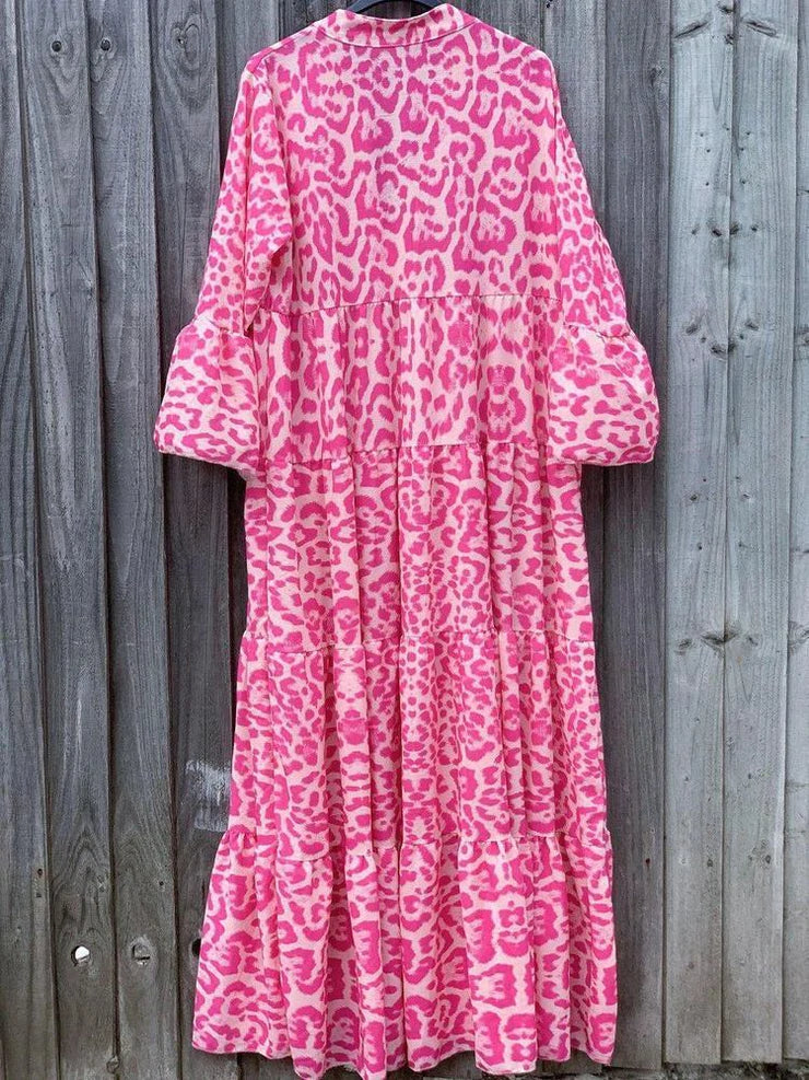 Valenzora | Stylish summer dress with leopard print
