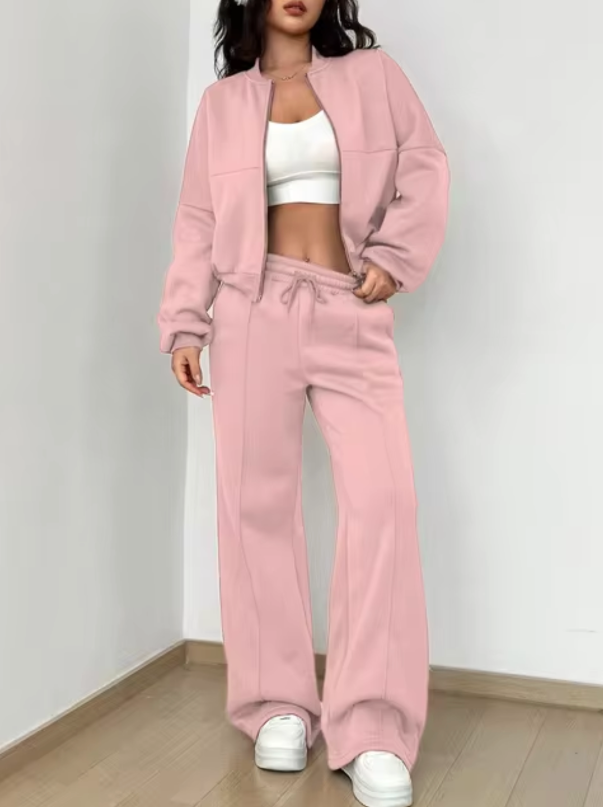Valenzora | Cotton bomber jacket and pantsuit