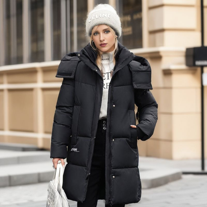 Valenzora | Stylish hooded cotton jacket with sleeve logo