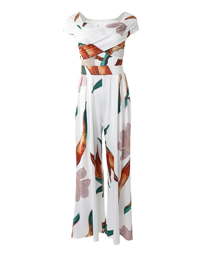 Valenzora | Eleganter Jumpsuit-Overall mit Blumenmuster
