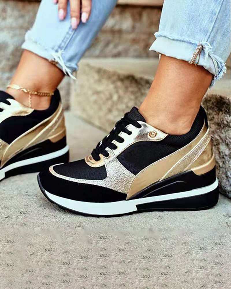 Valenzora | Platform Sneakers with Sequins
