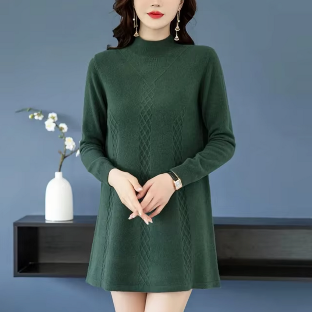 – Knit sweater dress