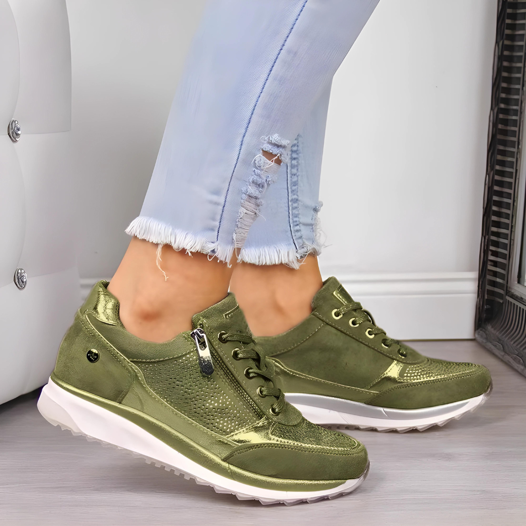 Valenzora - Glamouröse, bequeme Freizeitsneaker | Sportlich-schicke Sneaker