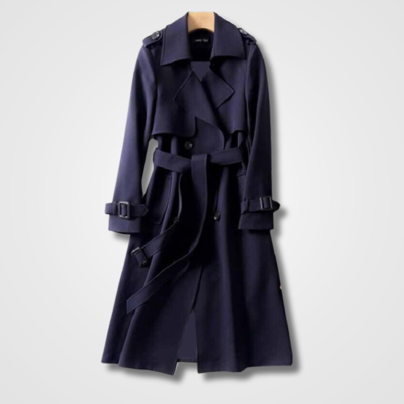 Valenzora | Casual Long Trench Coat With