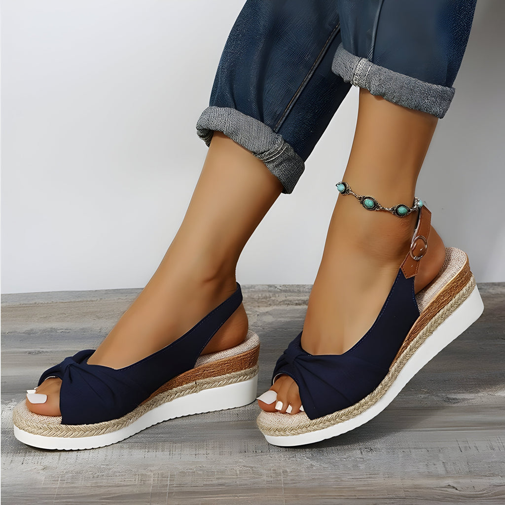 Valenzora | Orthopädische Keilsandalen mit Zehenöffnung
