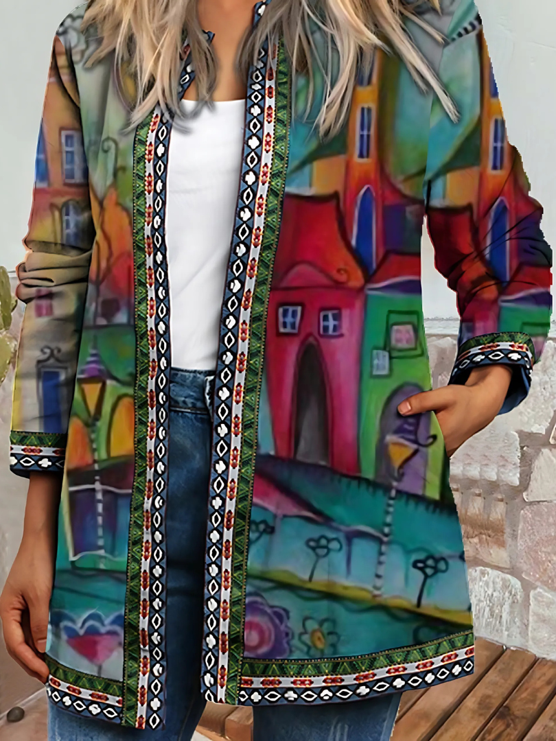 Valenzora | Women's Ethnic Floral Coat Jacket