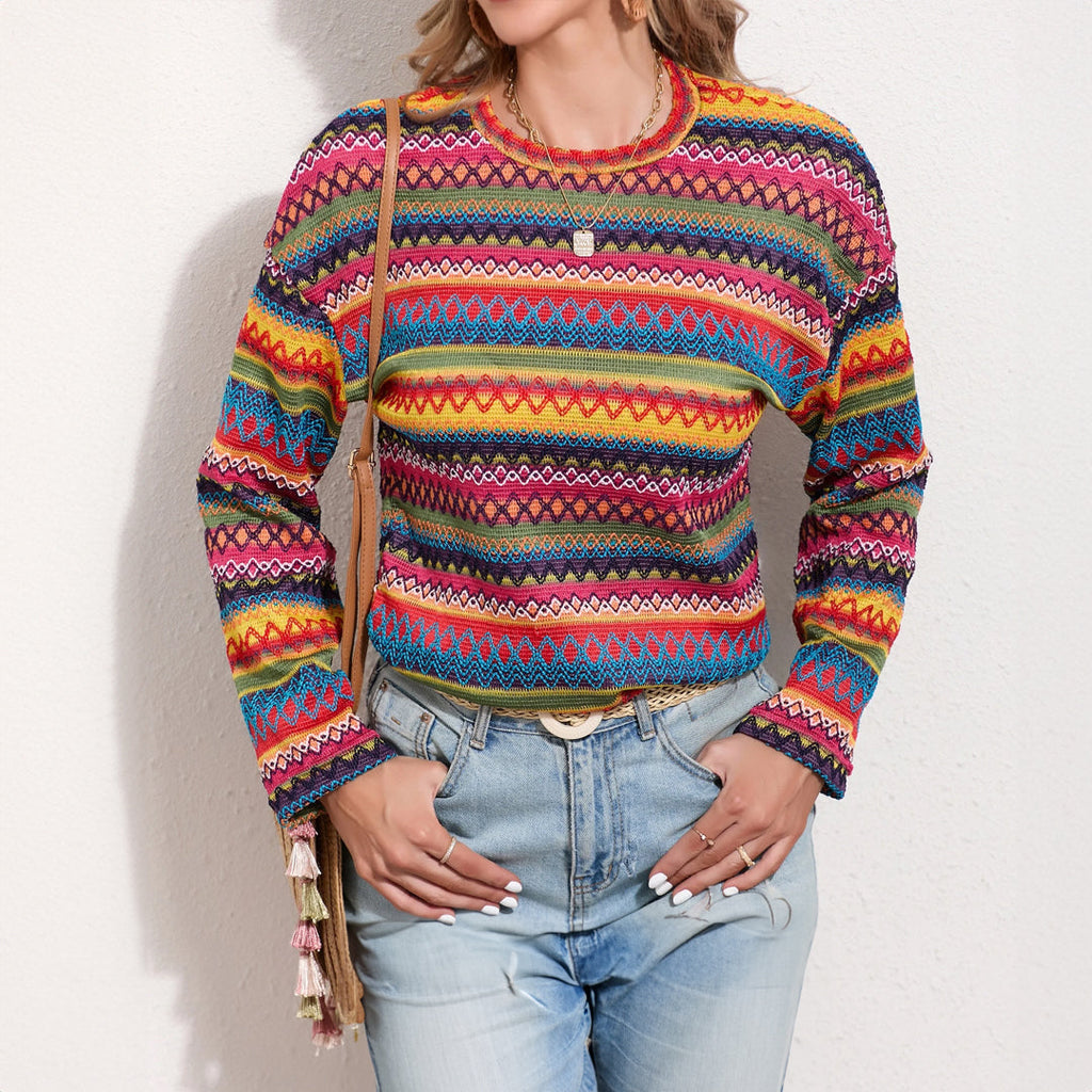 Valenzora | Retro Herbstpullover