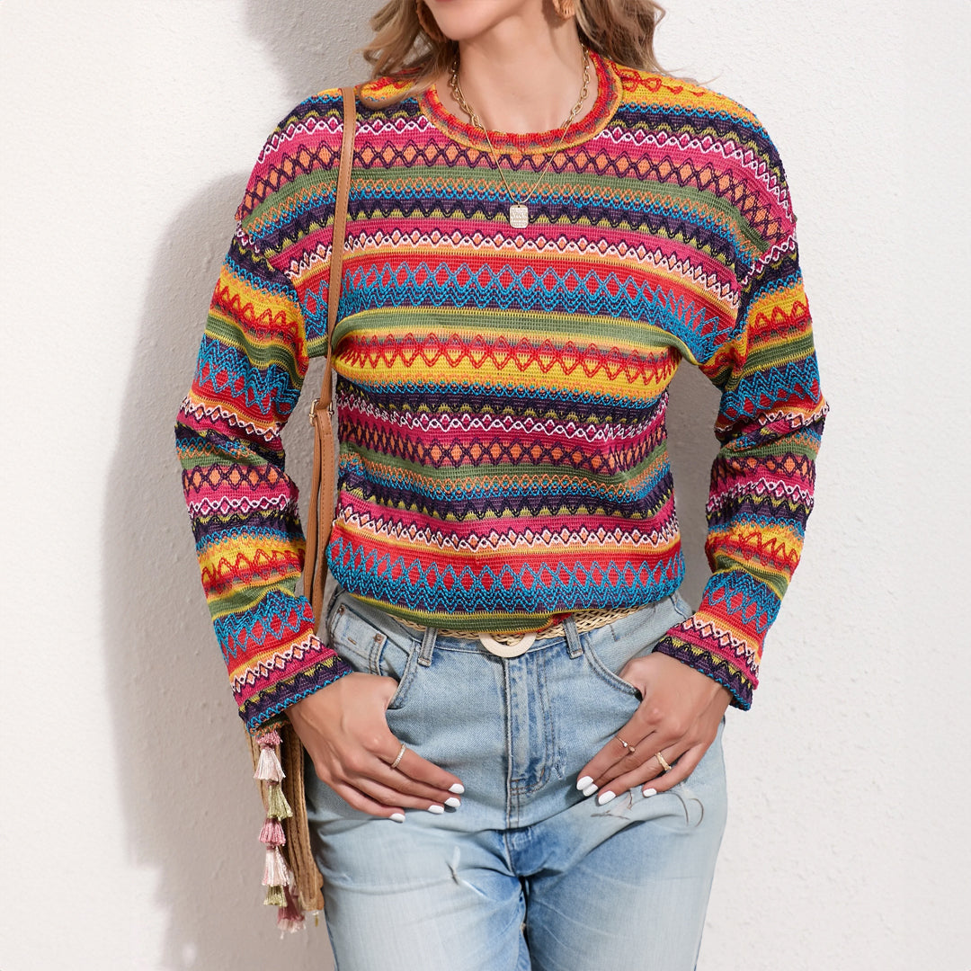 Valenzora | Retro Herbstpullover
