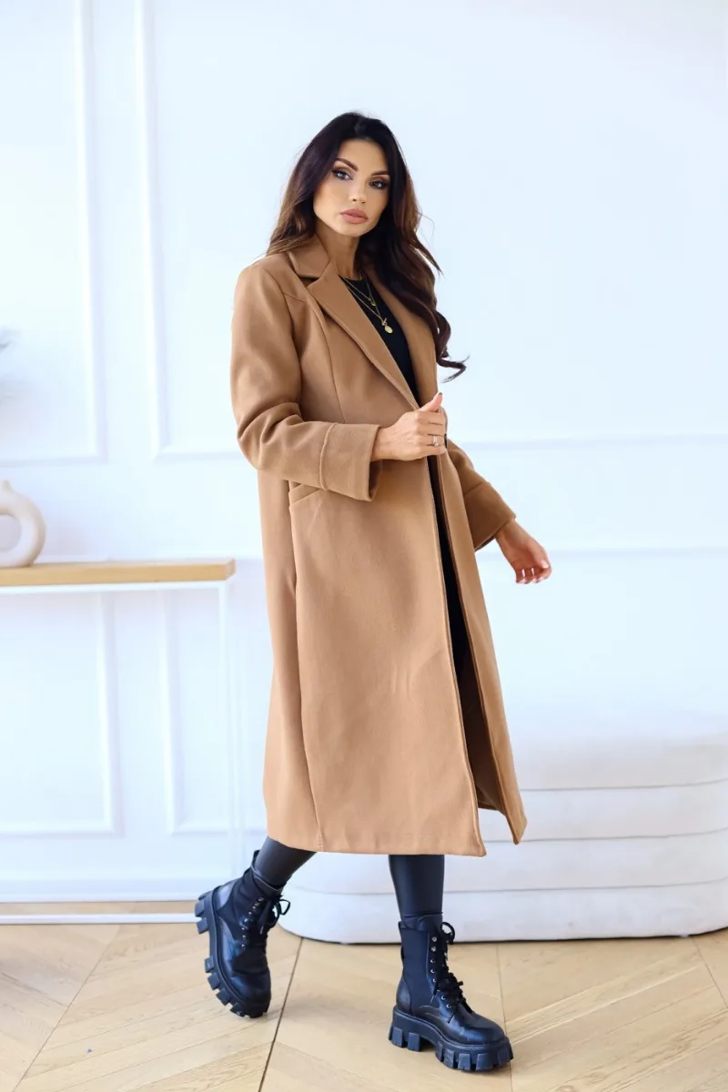 Valenzora | Classic long trench coat with