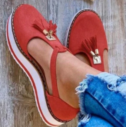 Valenzora | Sunshine Bliss Sandal with Tassels