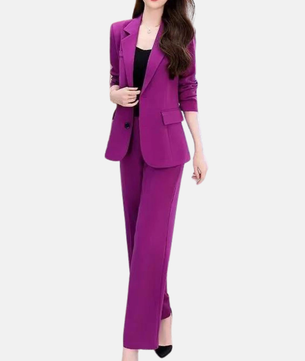 Valenzora | Elegant trouser suit with tailored blazer