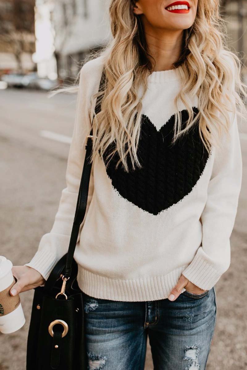 Casual and relaxed winter sweater