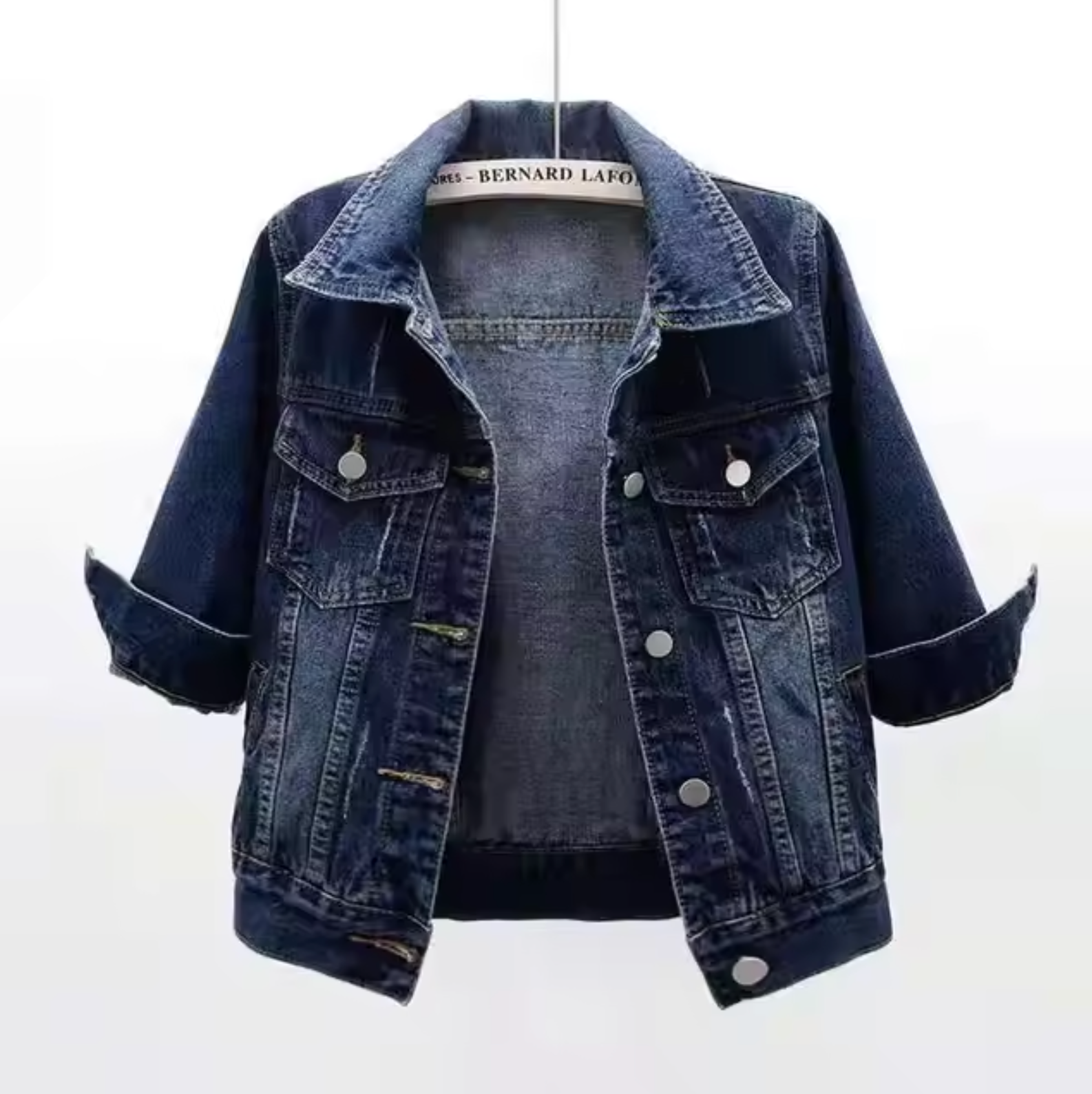 – Coloured denim coat