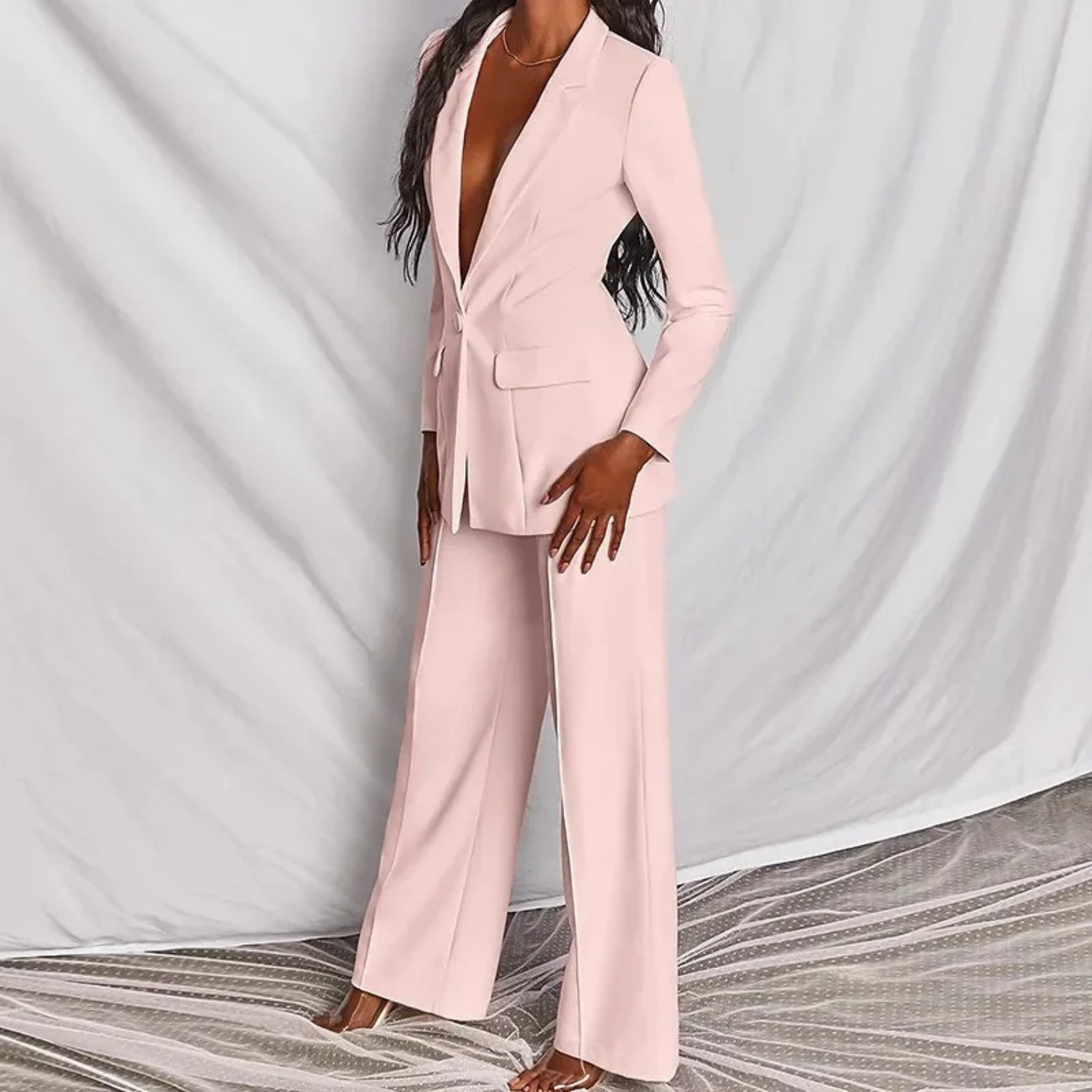 Valenzora | Long-sleeved blazer and trousers set for women