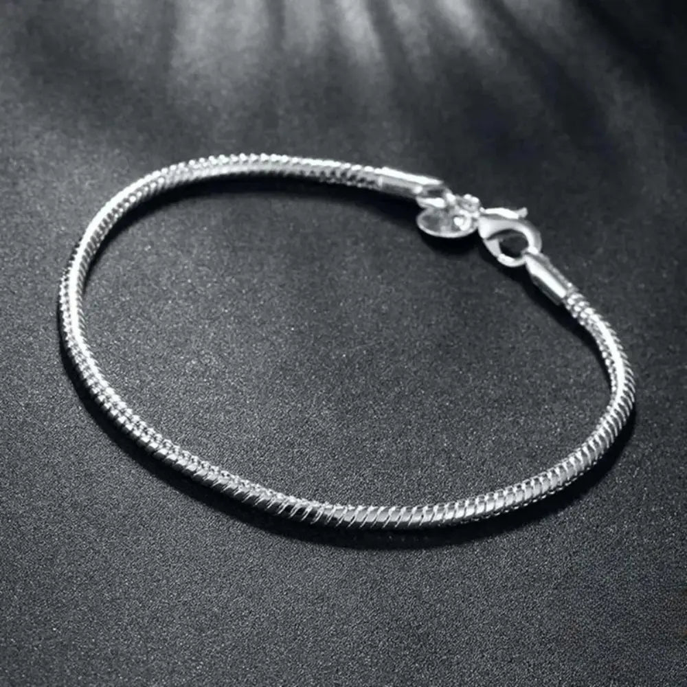 Valenzora | 925 Sterling Silver Charm Bracelet for Women