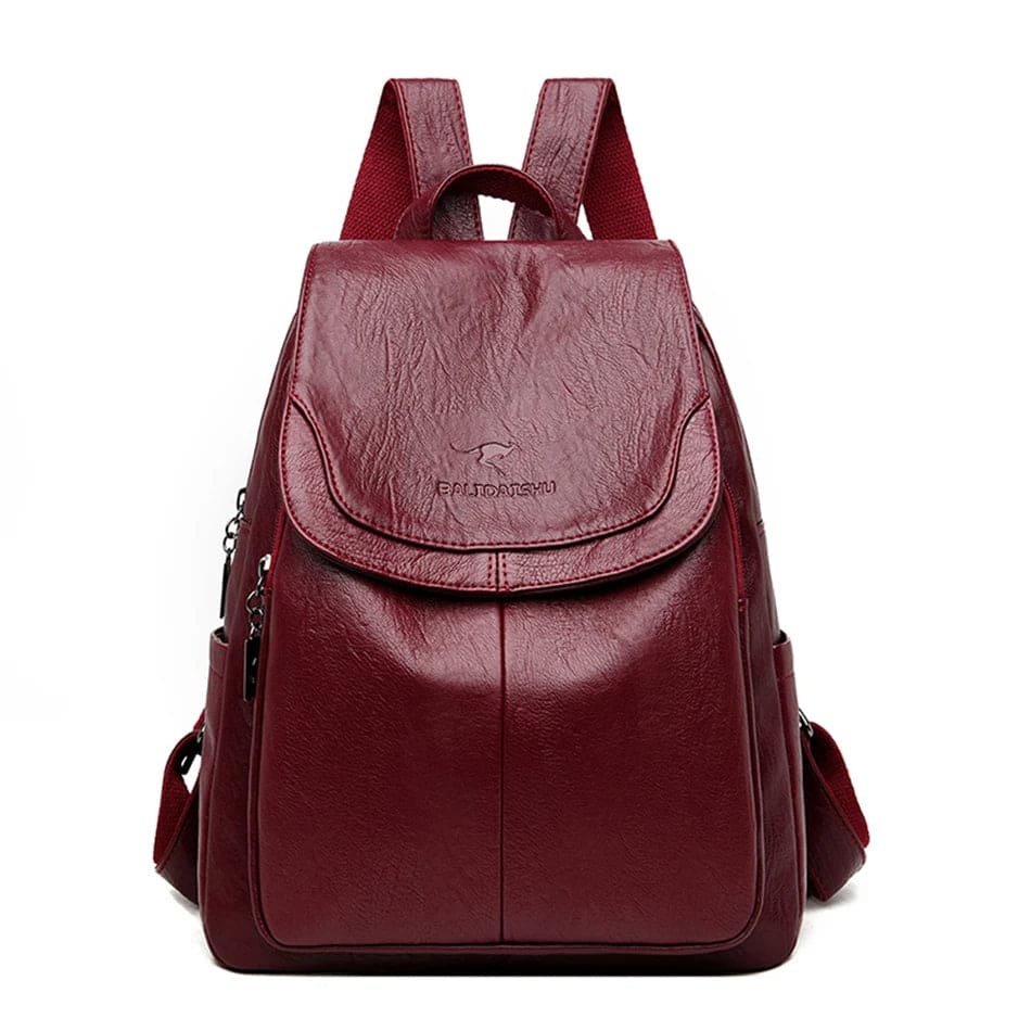 Valenzora | Anti-theft leather backpack for stylish women