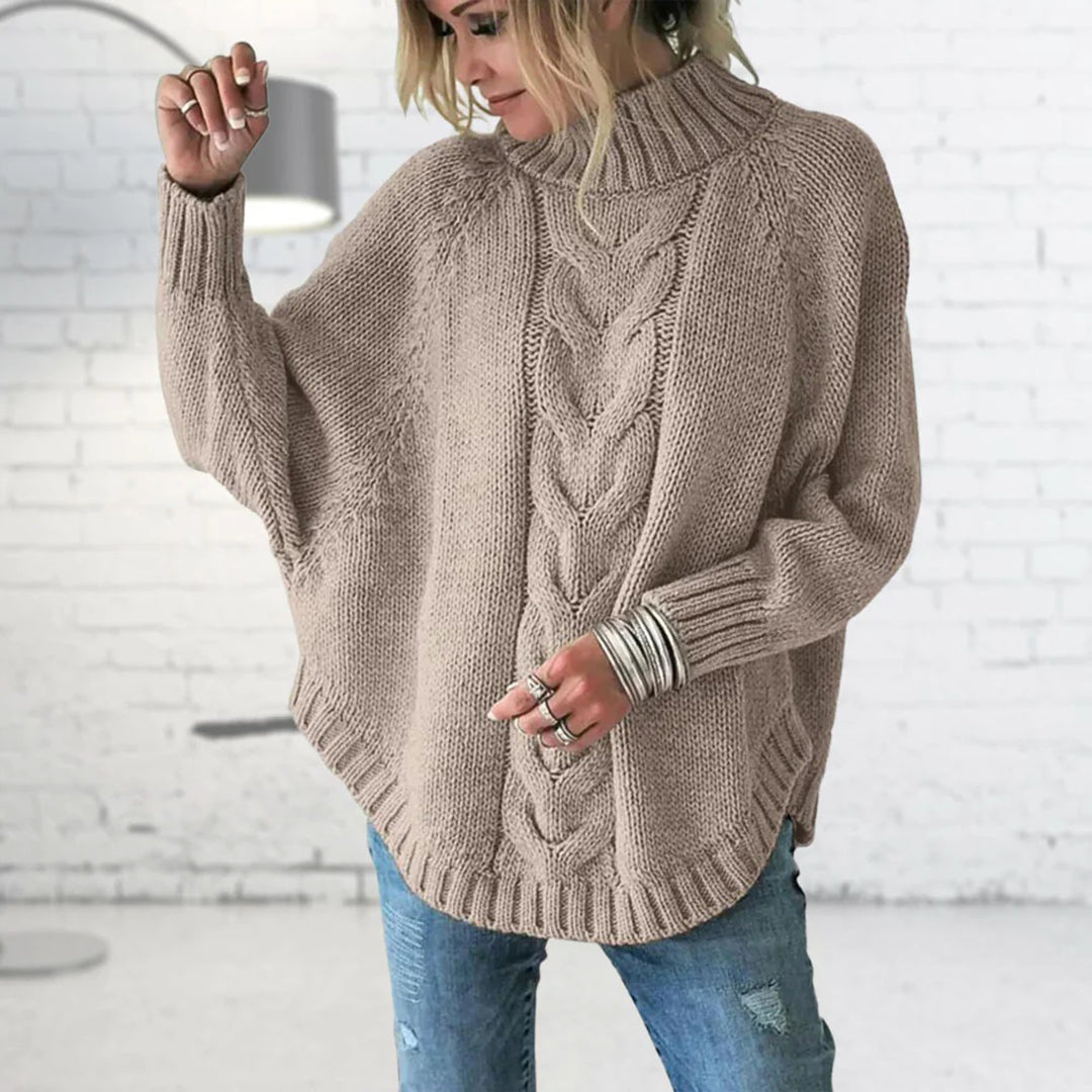 Valenzora – Grobgestrickter Rollkragenpullover für Damen
