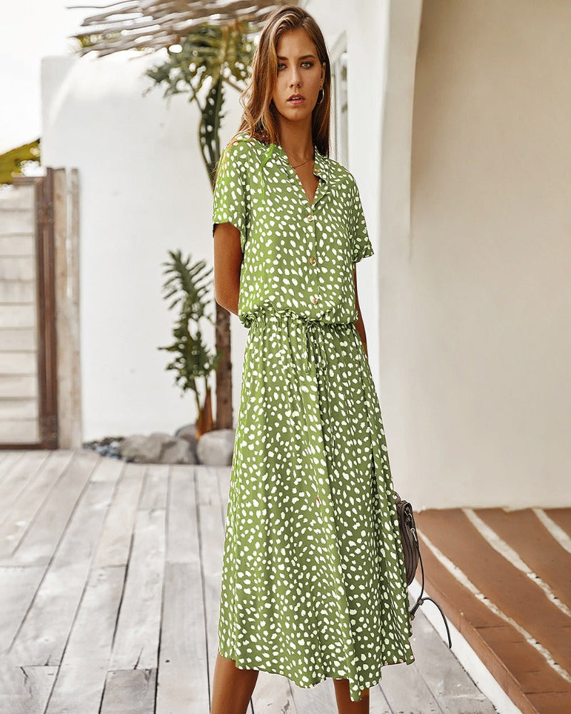 Valenzora | Women's Midi Shirt Dress