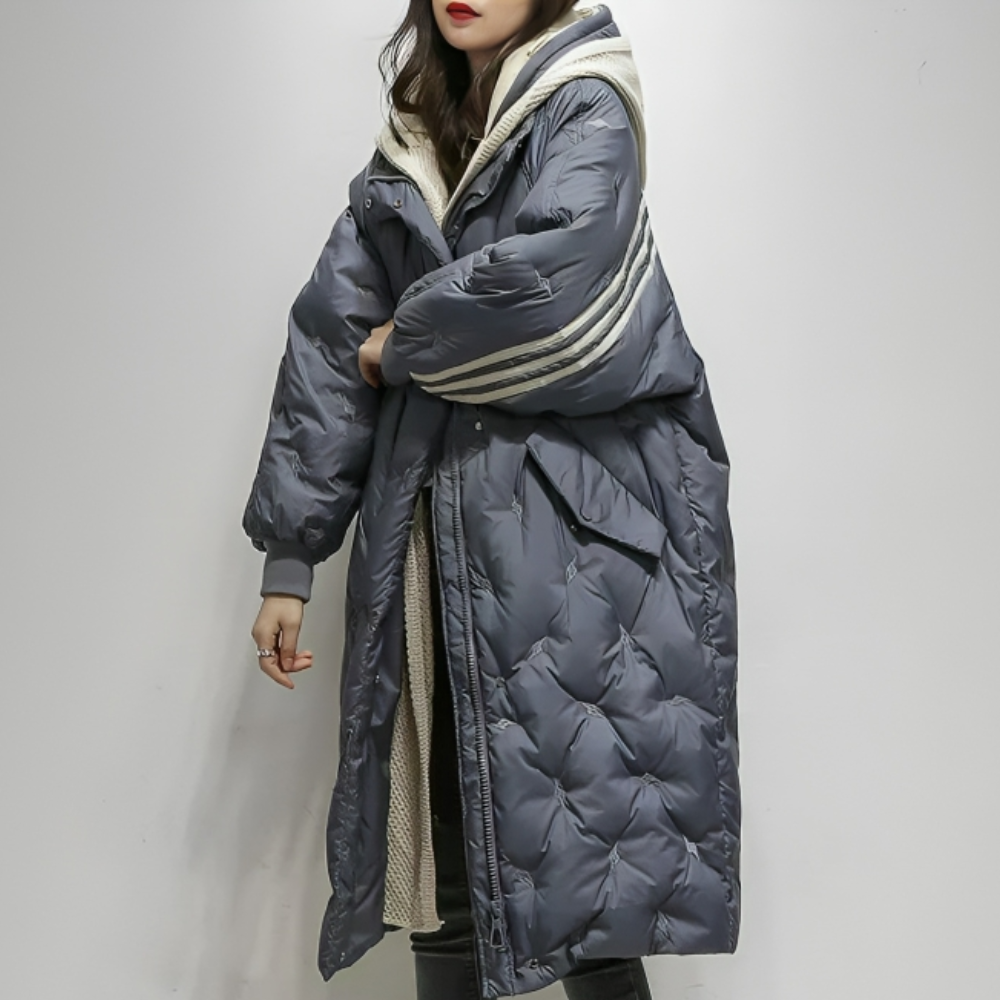 Valenzora - Down coat with hood for women