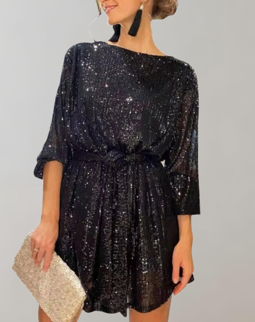 Valenzora - Glittering sequin dress for women