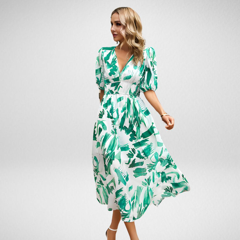 Valenzora | Midikleid mit Dreiviertelärmeln