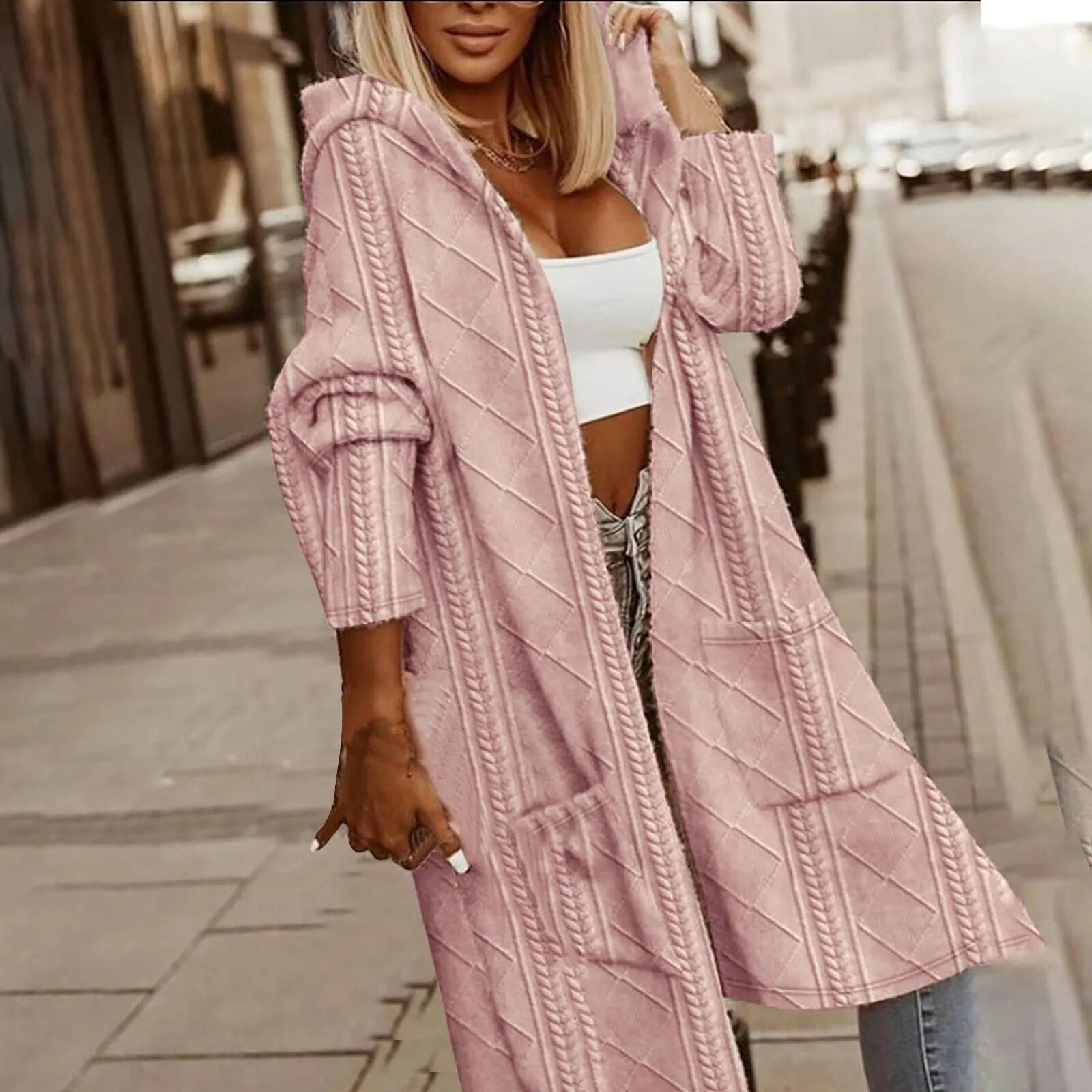 Valenzora | Stylischer langer Cardigan